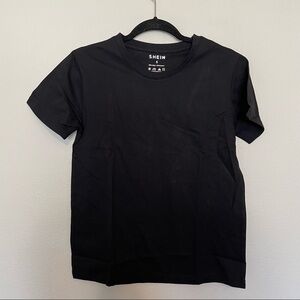 New in package shein black basic short sleeve shirt sz.S